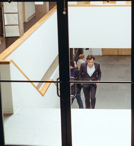 ian on stairs