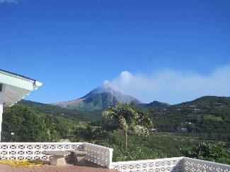 Montserrat volcano view