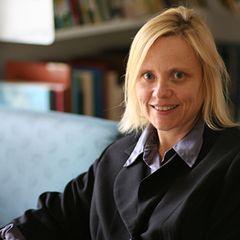 Professor Anne O'Dwyer in her office.