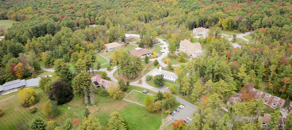 aerial view of Simon's Rock campus