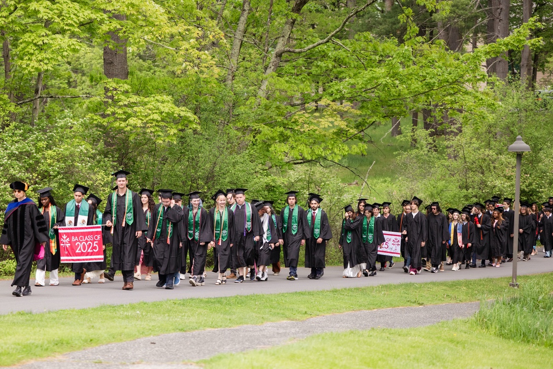 Parade of graduating students