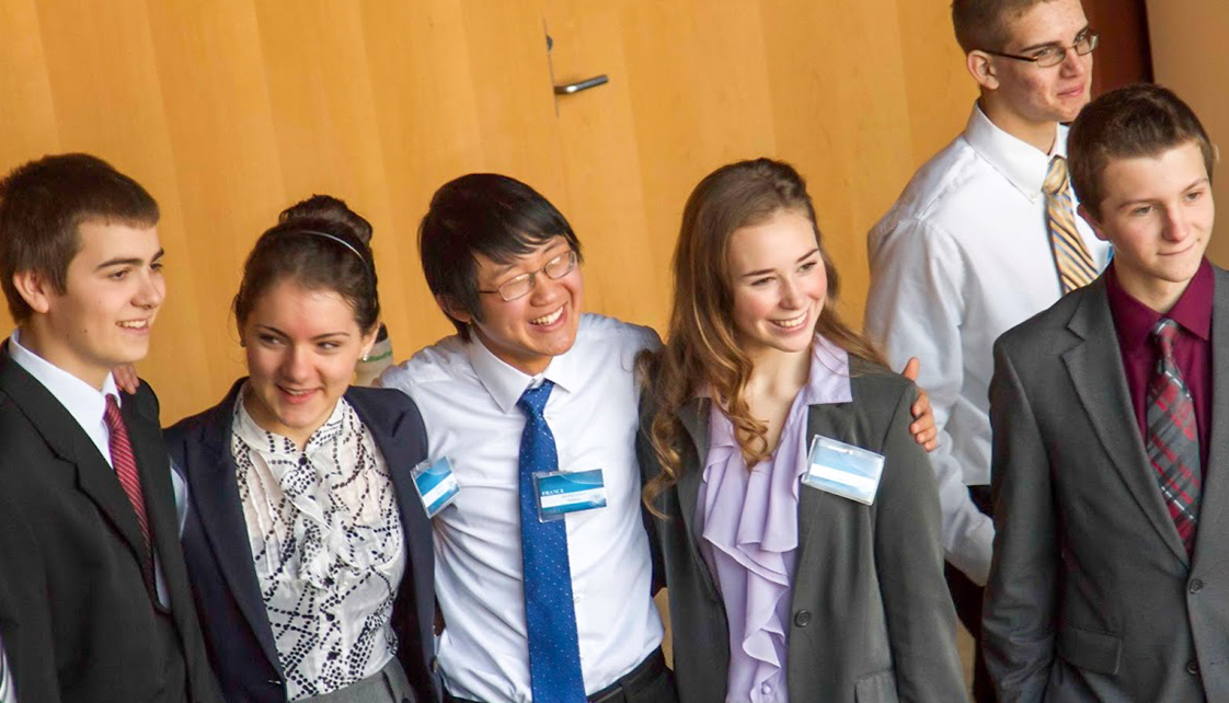 Simon's Rock students attending a model UN conference