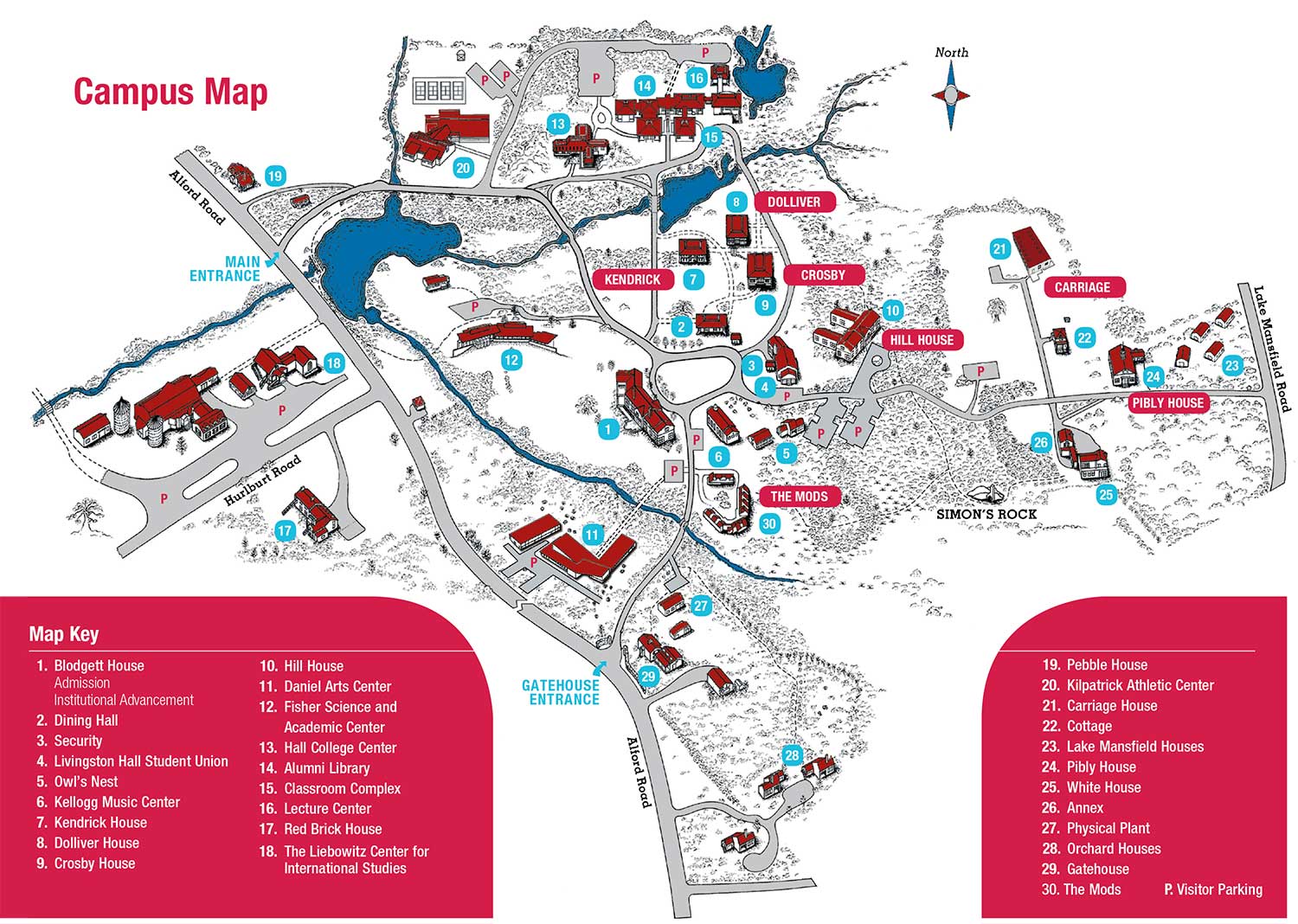 Bard College Campus Map