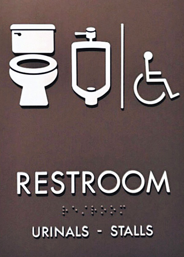 Bathroom sign