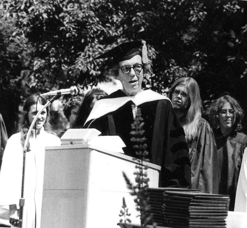 Elizabeth Blodgett Hall commencement 1970