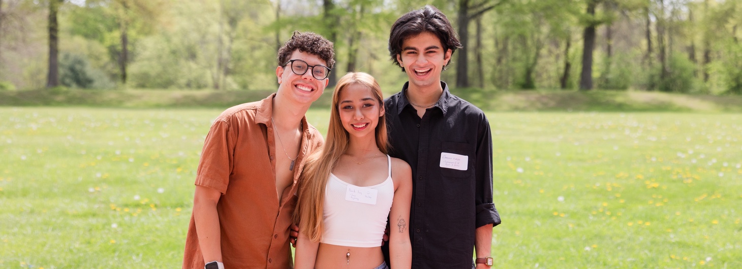 Three students