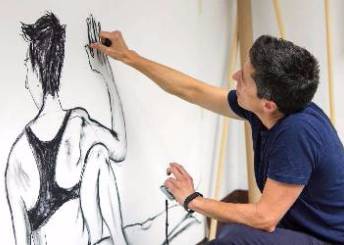 Alison Bechdel drawing